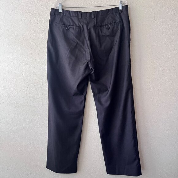 Banana‎ Republic Men's Flat Front Wool Silk Dress Pants Size 35X30 - Picture 2 of 8
